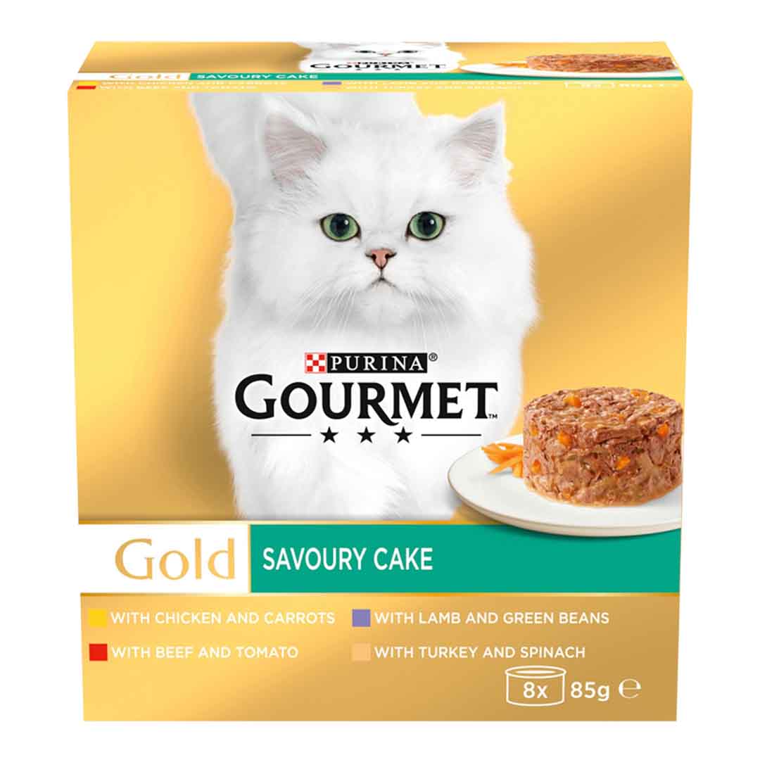 Gourmet Gold Savoury Cake Meat 8x85g