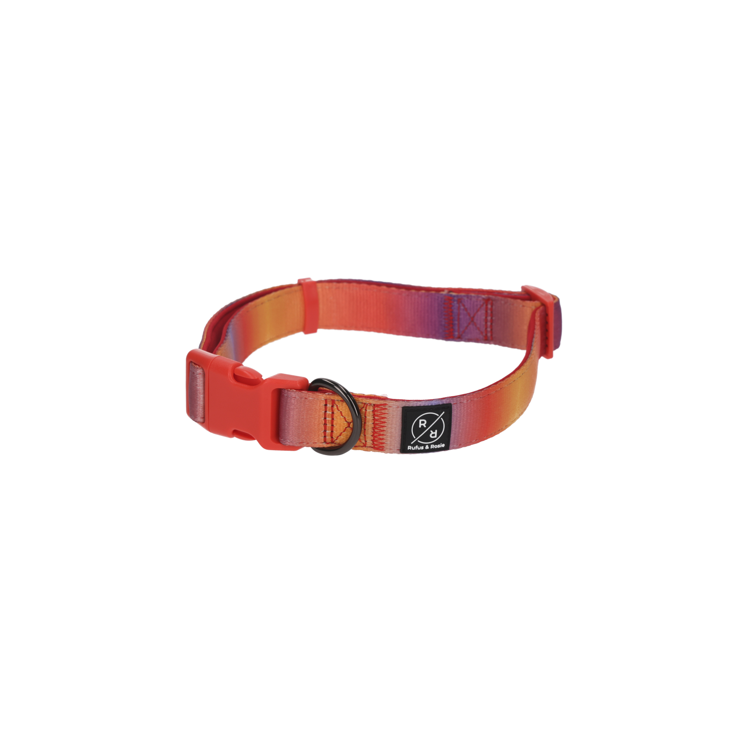 Rufus & Rosie Ombre Adjustable Dog Collar, Medium