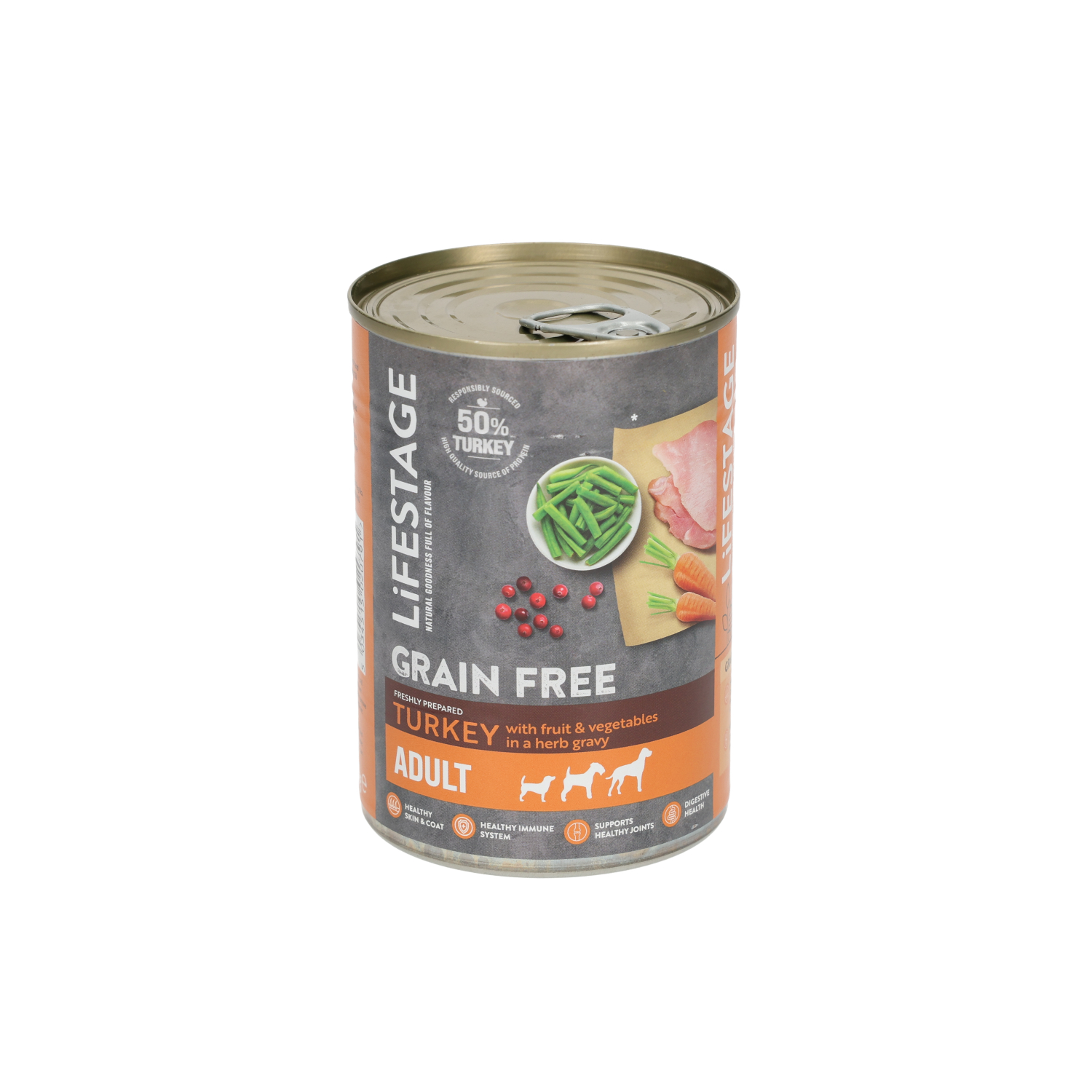 Lifestage Dog Food Turkey With Fruit And Vegetables 390g
