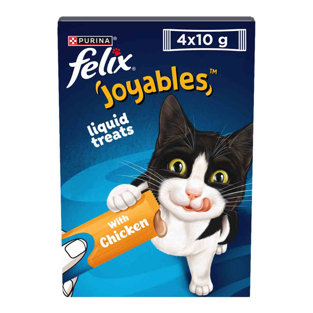 FELIX Joyables Chicken Liquid Cat Treats 4x10g
