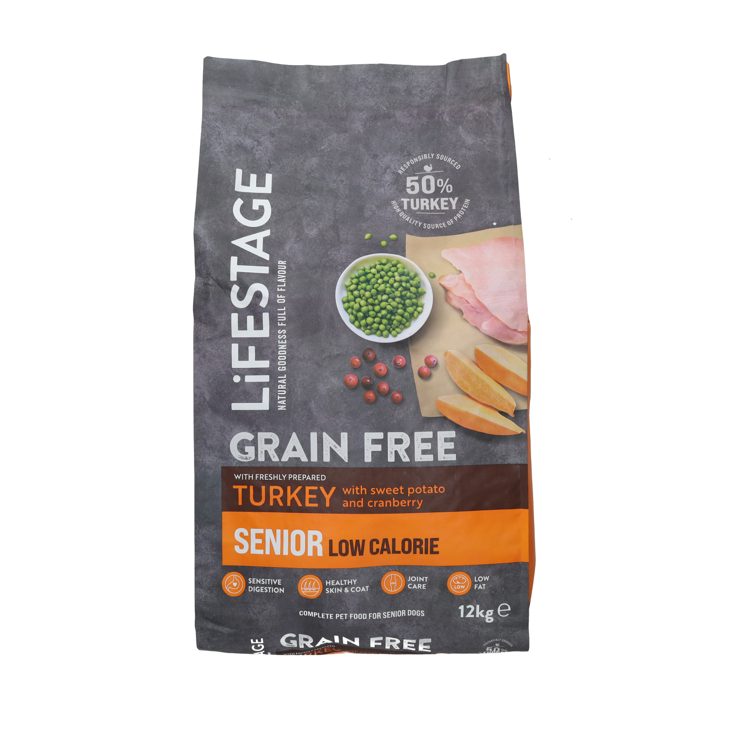 Lifestage Senior Grain Free Turkey with Sweet Potato and Cranberry Dog Food 12kg