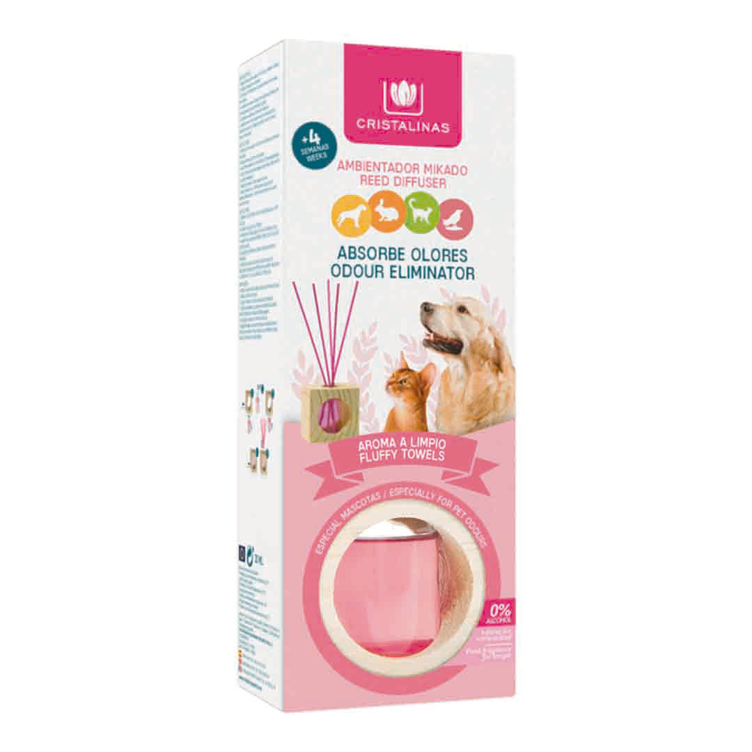 Cristalinas Pet Odour Eliminating Fluffy Towels Reed Diffuser 30ml