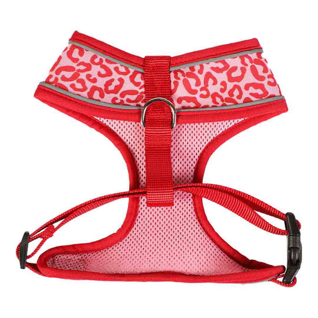 Doodlebone Airmesh Ruby Leopard Dog Harness 1