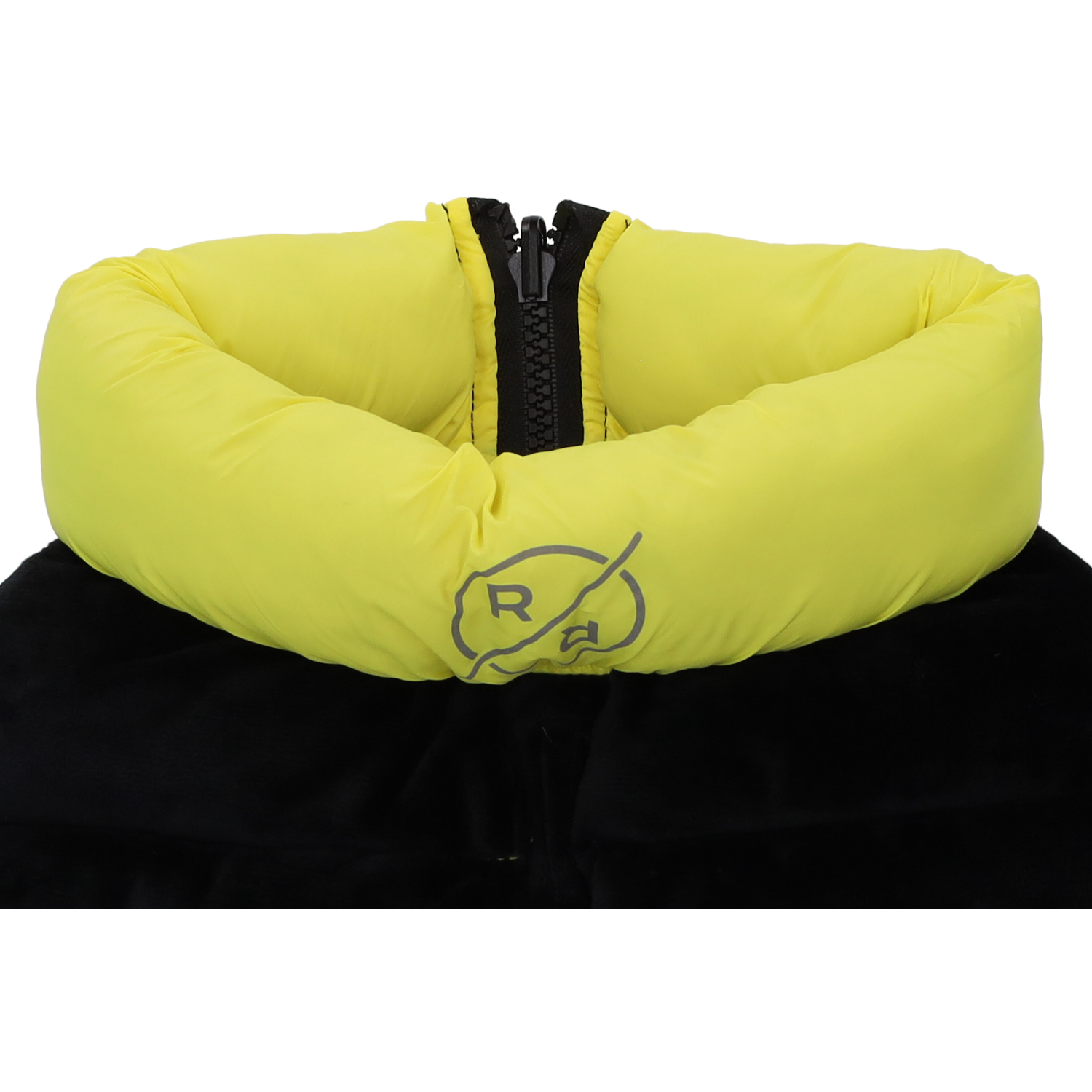 Rufus & Rosie Yellow & Black Dog Puffer Jacket, M+
