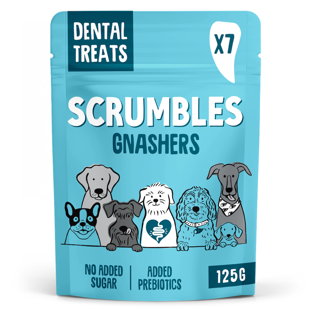 Scrumbles Gnashers for Dogs, Daily Dental Sticks 125g