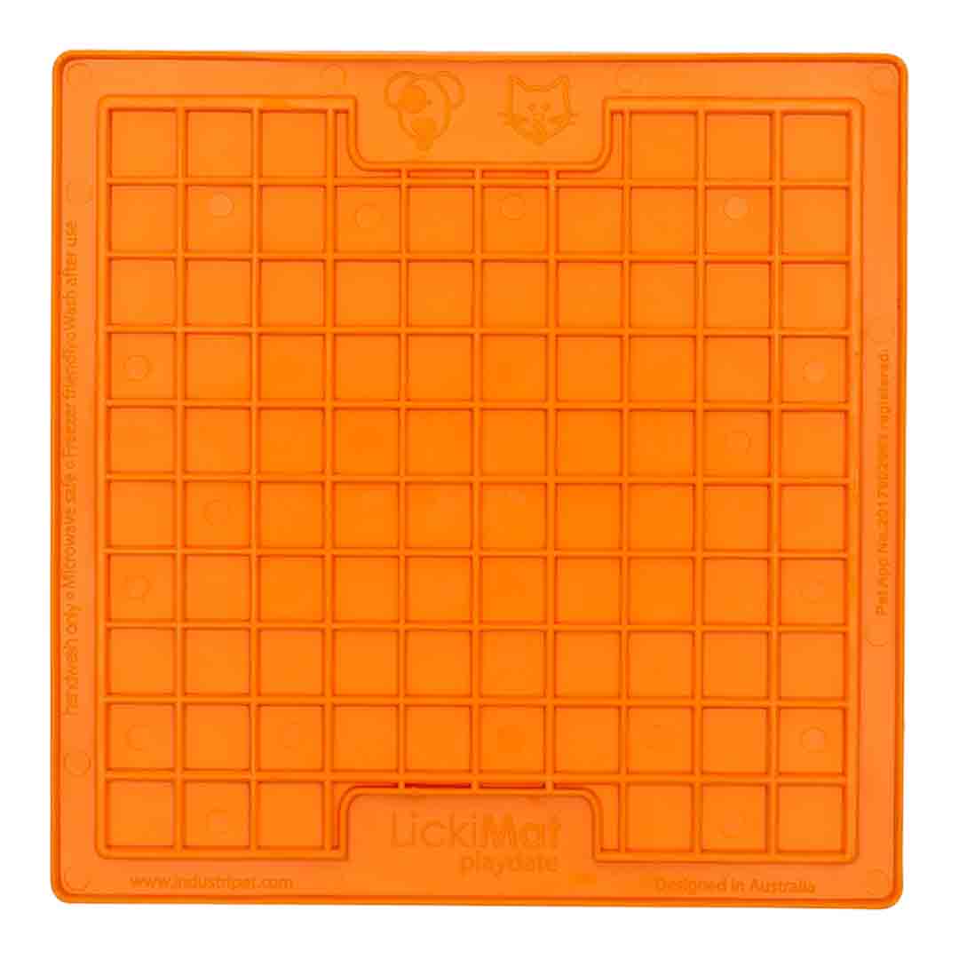 LickiMat Playdate Orange, Lick Mat, 20cm