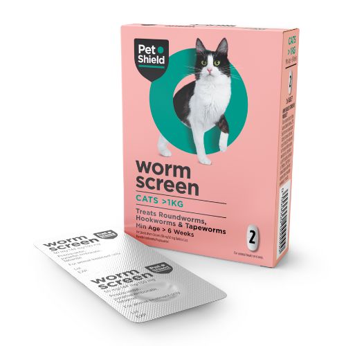 Pet Shield Worm Screen for Cats 2 Tablets