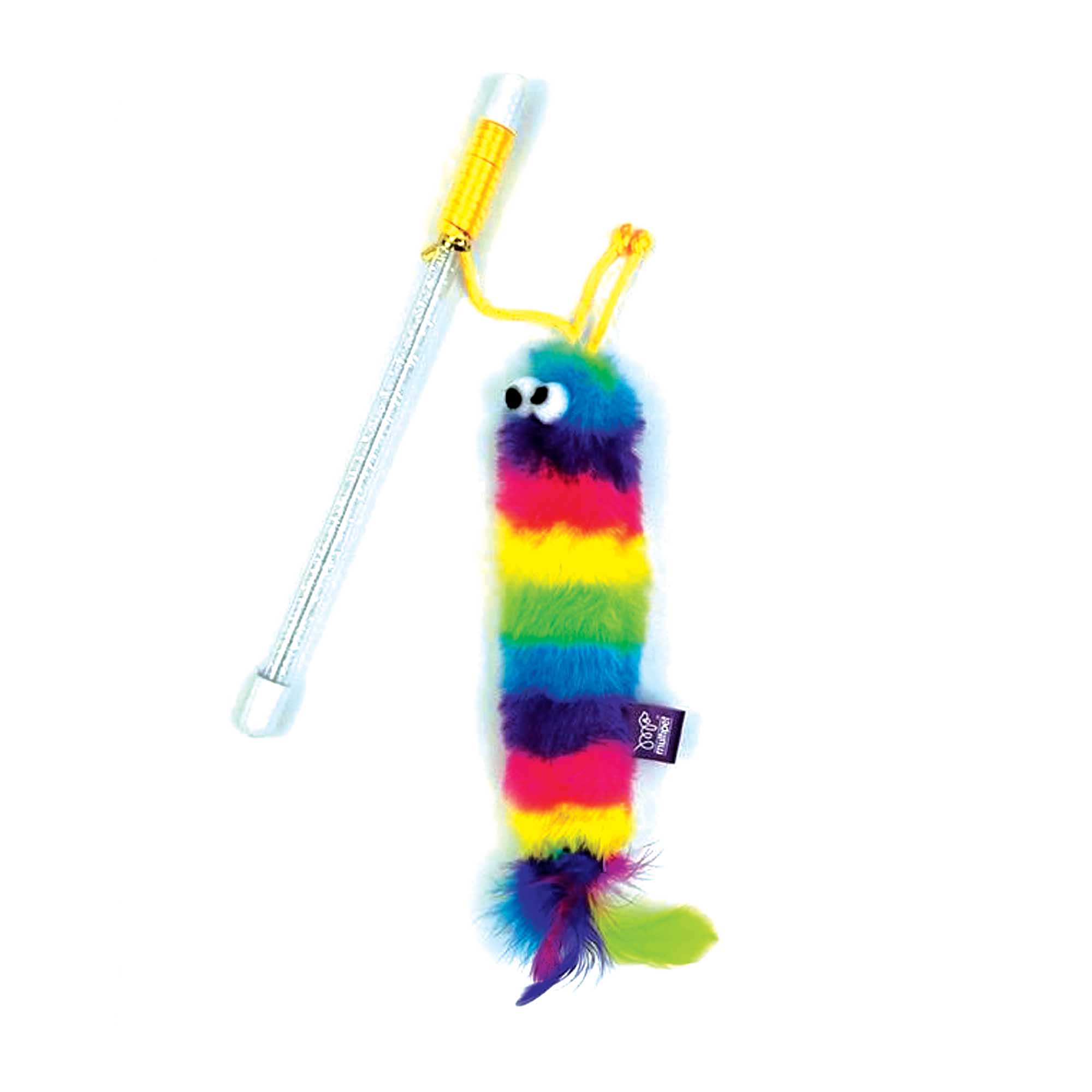 Tabby Patch Rainbow Cat Teaser Toy