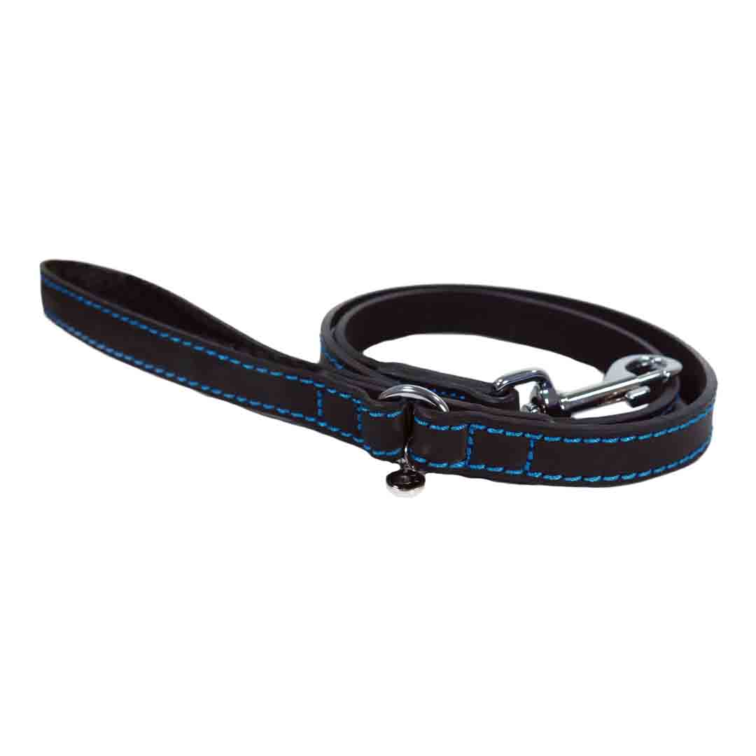 Rosewood Luxury Leather Black Dog Lead