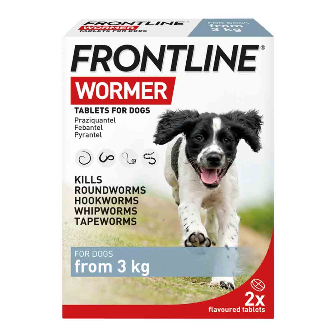 Frontline Wormer Tablets for Dogs, 2 Tablets