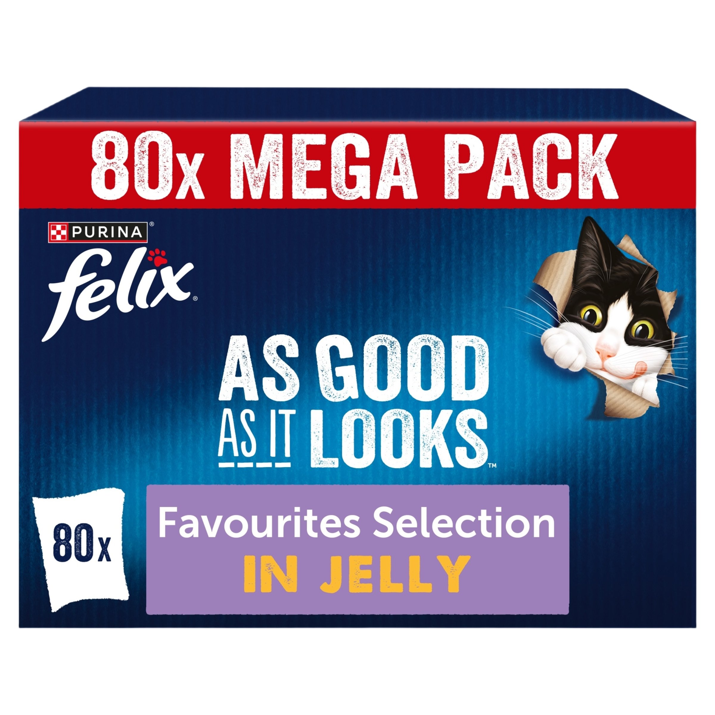 Felix As Good As it Looks Favourites Selection Wet Cat Food 80x85g