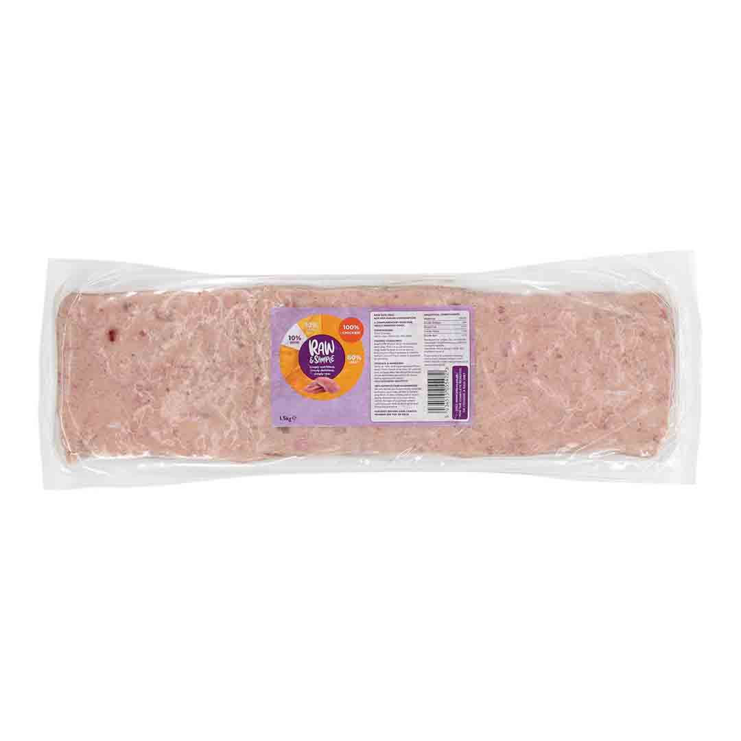 Raw & Simple Chicken Mince Raw Dog Food, 1.5kg