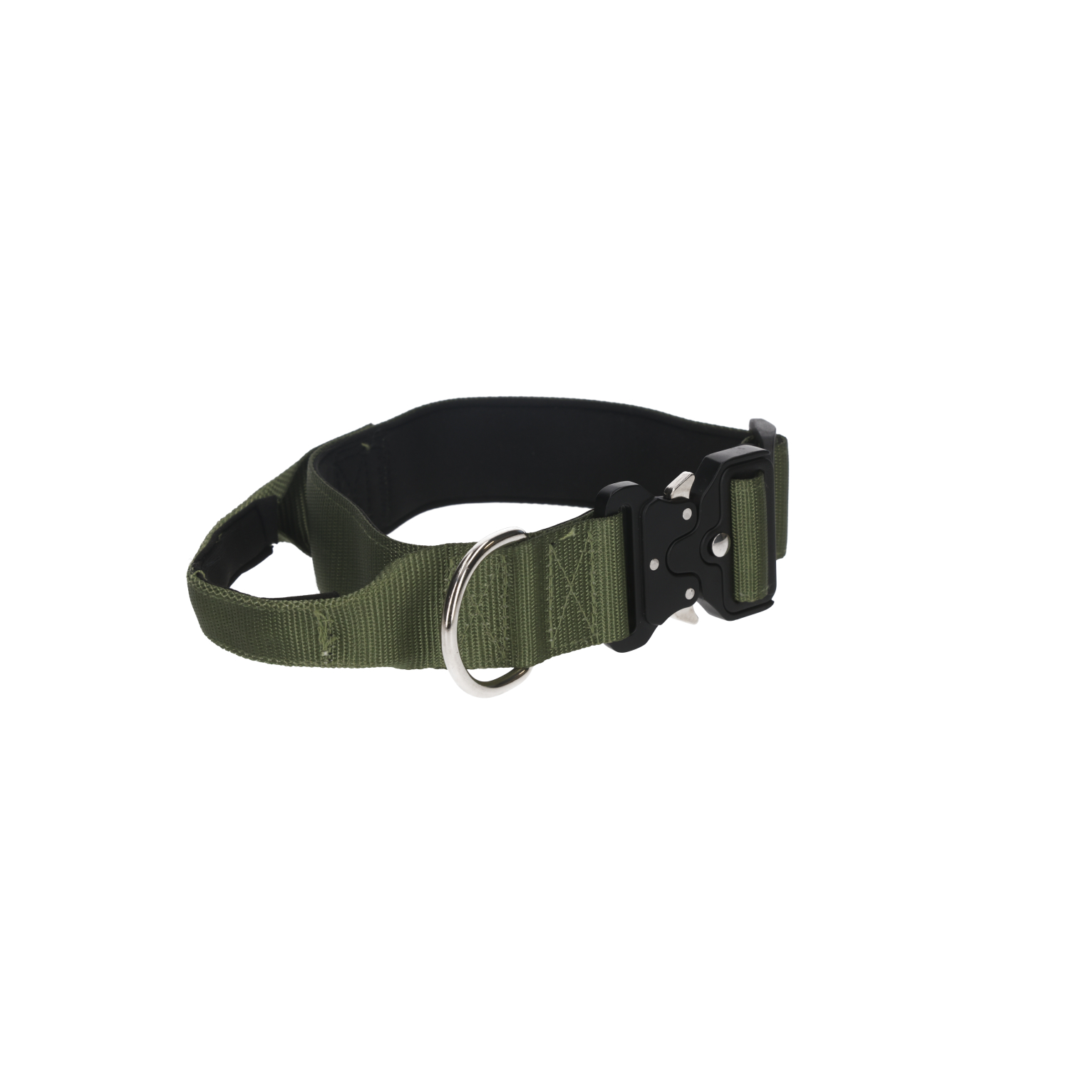 Rufus & Rosie Padded Handle Dog Collar, Small, Khaki