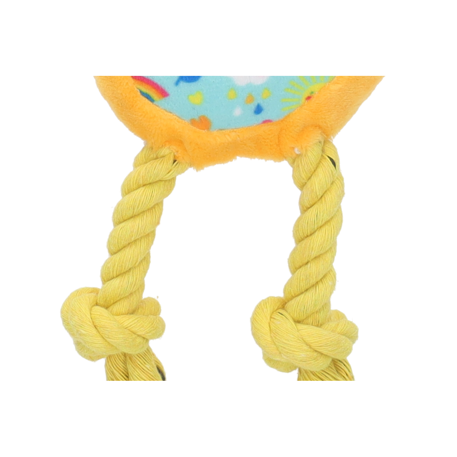 Rufus & Rosie Squeaky Plush Rope Leg Puppy Toy