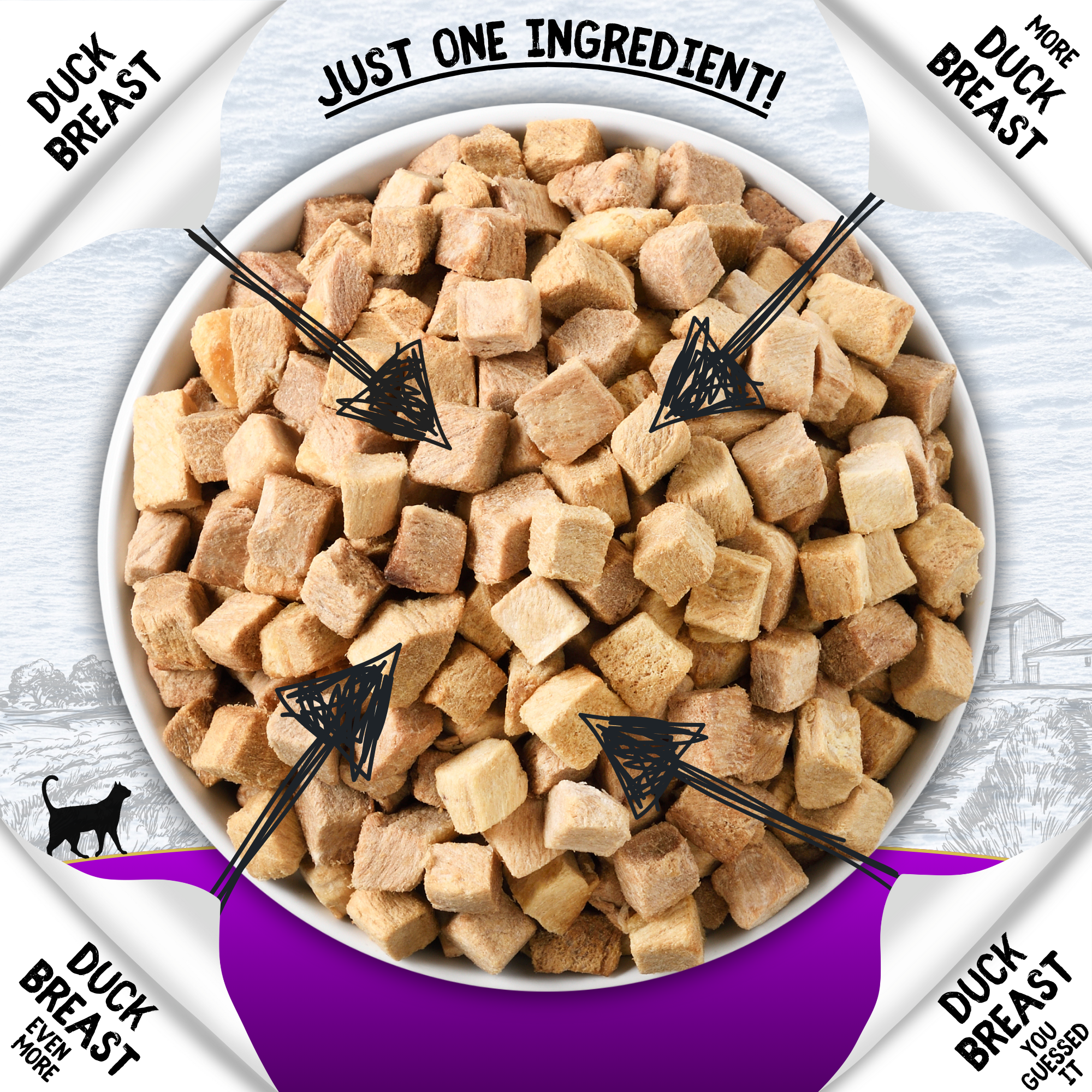 Cookhouse Luxury Cat Treat Duck Breast 10g