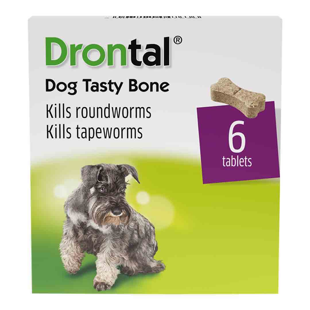 Drontal Dog Tasty Bone Worming Tablets x 6