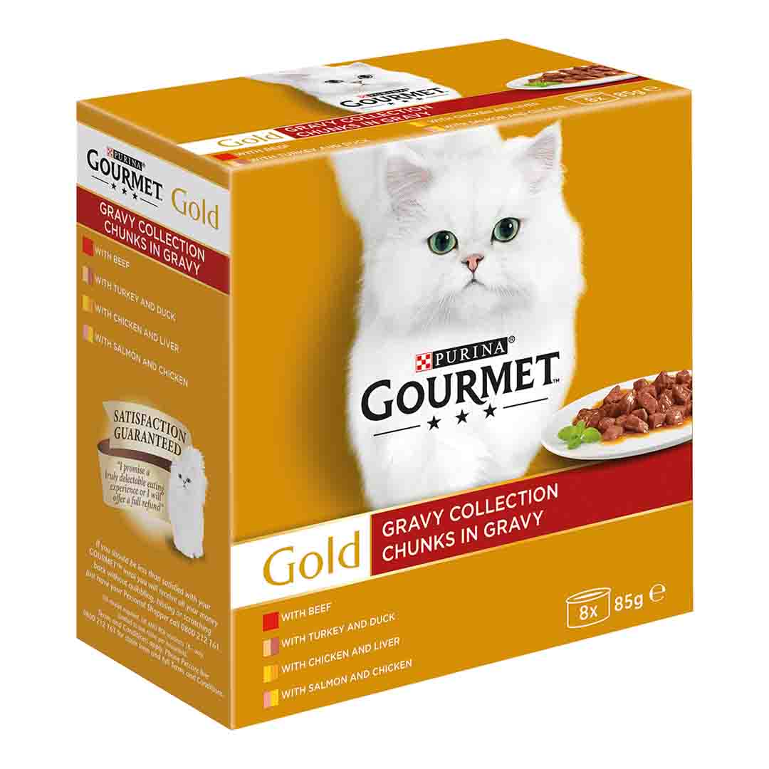 Gourmet Gold Pate Beef Wet Cat Food 8x85g