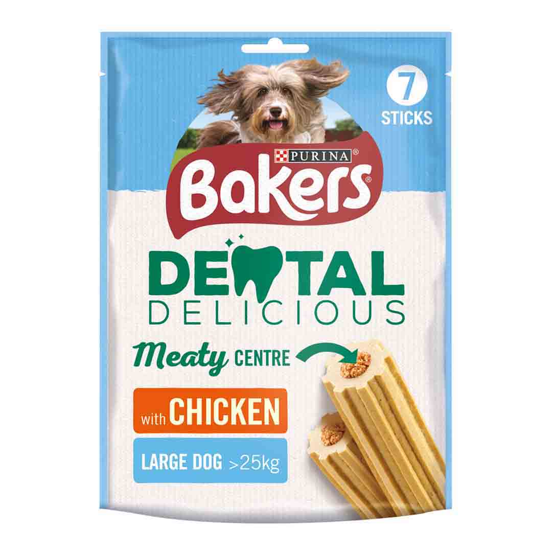 Bakers Dental Delicious Chicken Chews for Large Dogs, 270g
