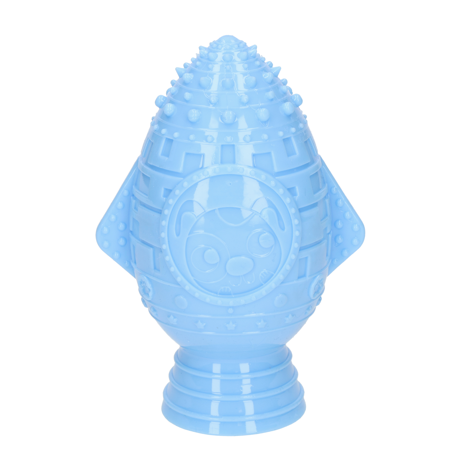 Smart Choice Squeaky Rubber Space Rocket Dog Toy
