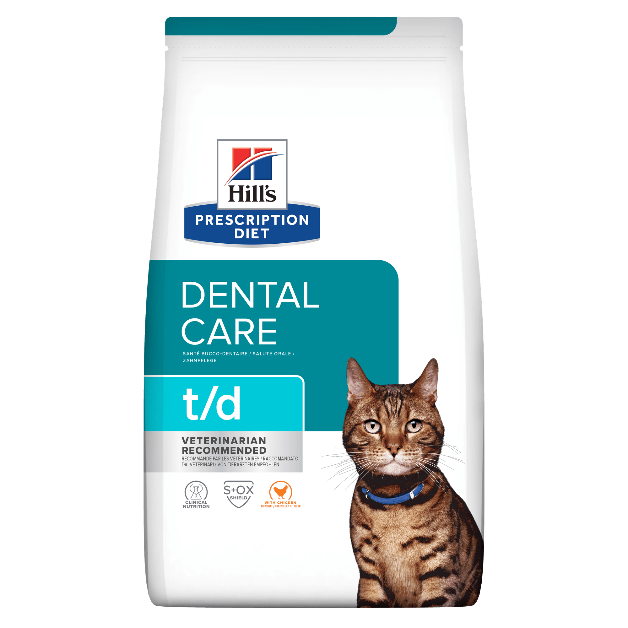 Hill'S Prescription Diet T/D Dental Care Dry Cat Food With Chicken 3kg