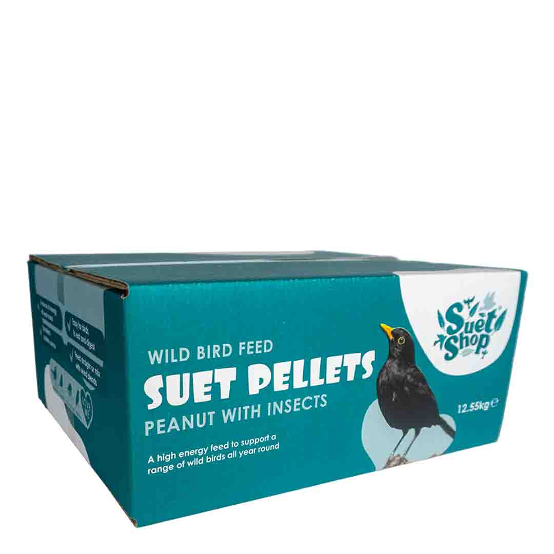 Suet Shop Bird Food Suet Pellets Peanut with Insect, 12.55kg