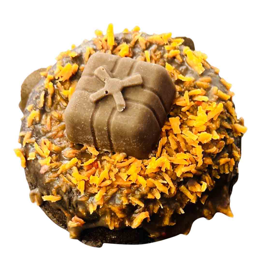 MR WUFFles Who's Terry Chocolate Orange Donut for Dogs, 70g