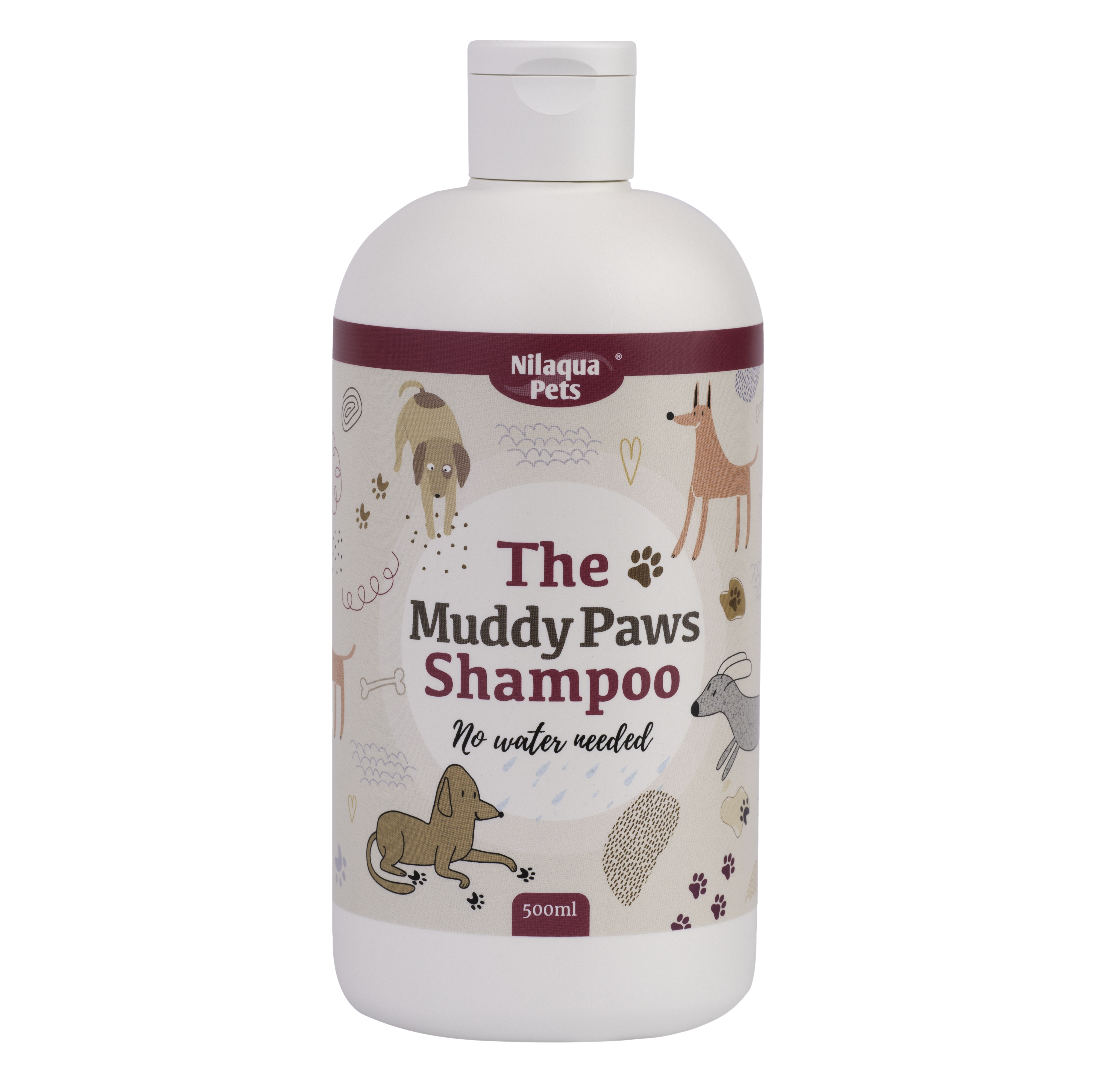 Nilaqua Pets Muddy Paws Towel Off Rinse Free Dog Shampoo 240ml
