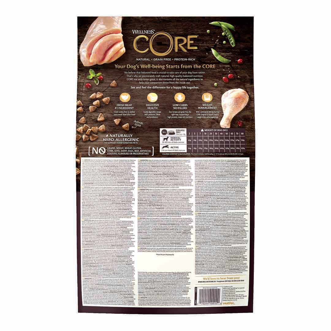 Wellness CORE Dry Senior Dog Food Original Turkey with Chicken Recipe 10kg