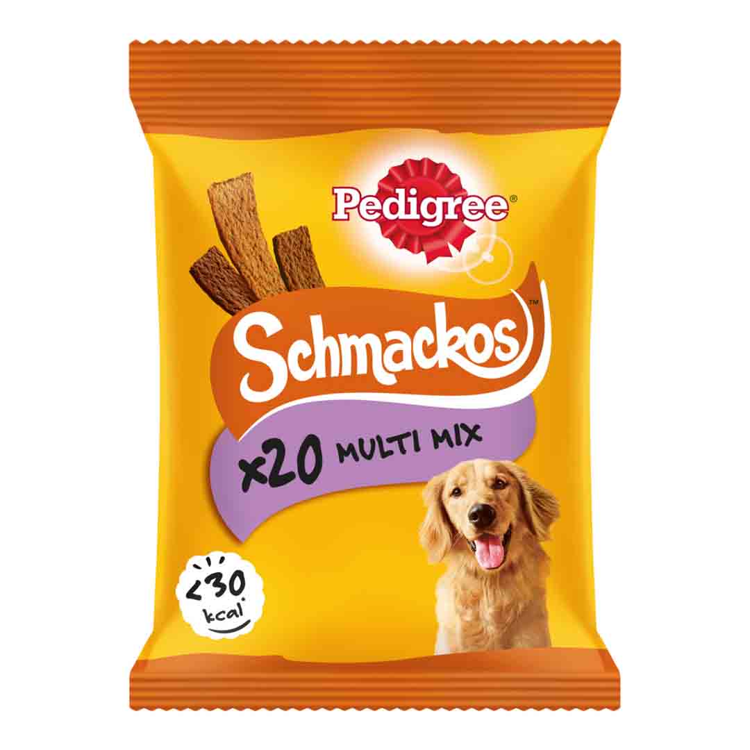 Pedigree Schmackos Dog Treats Meat Variety 20 Sticks