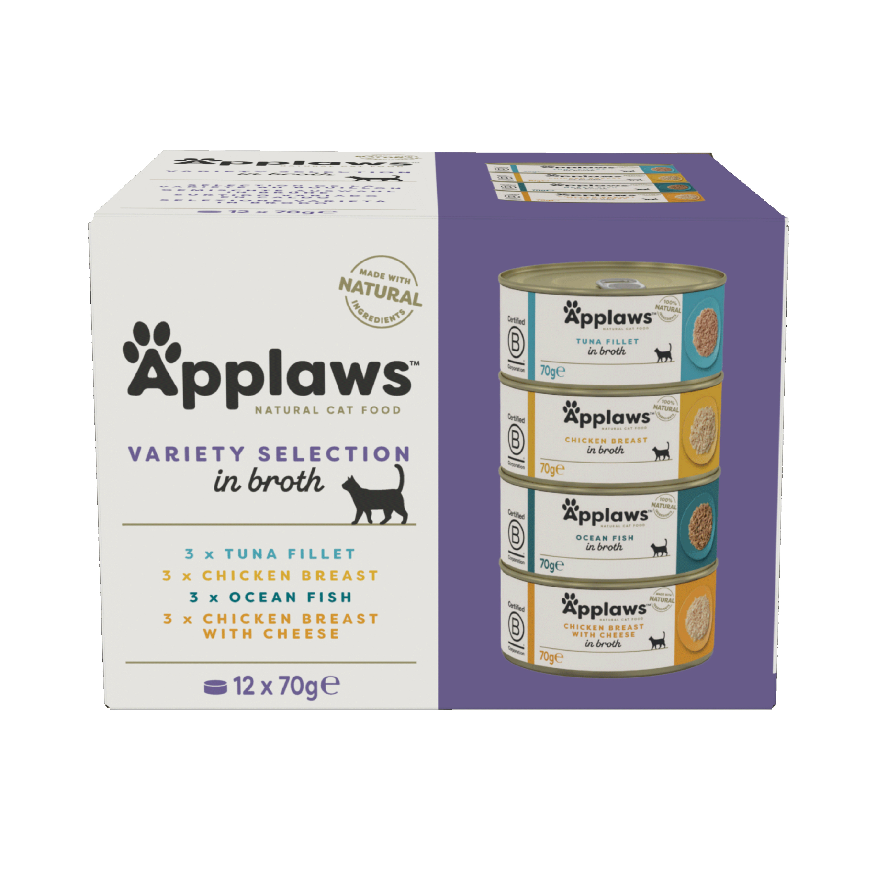 Applaws Tin Multipack Supreme Selection Cat Food 12x70g