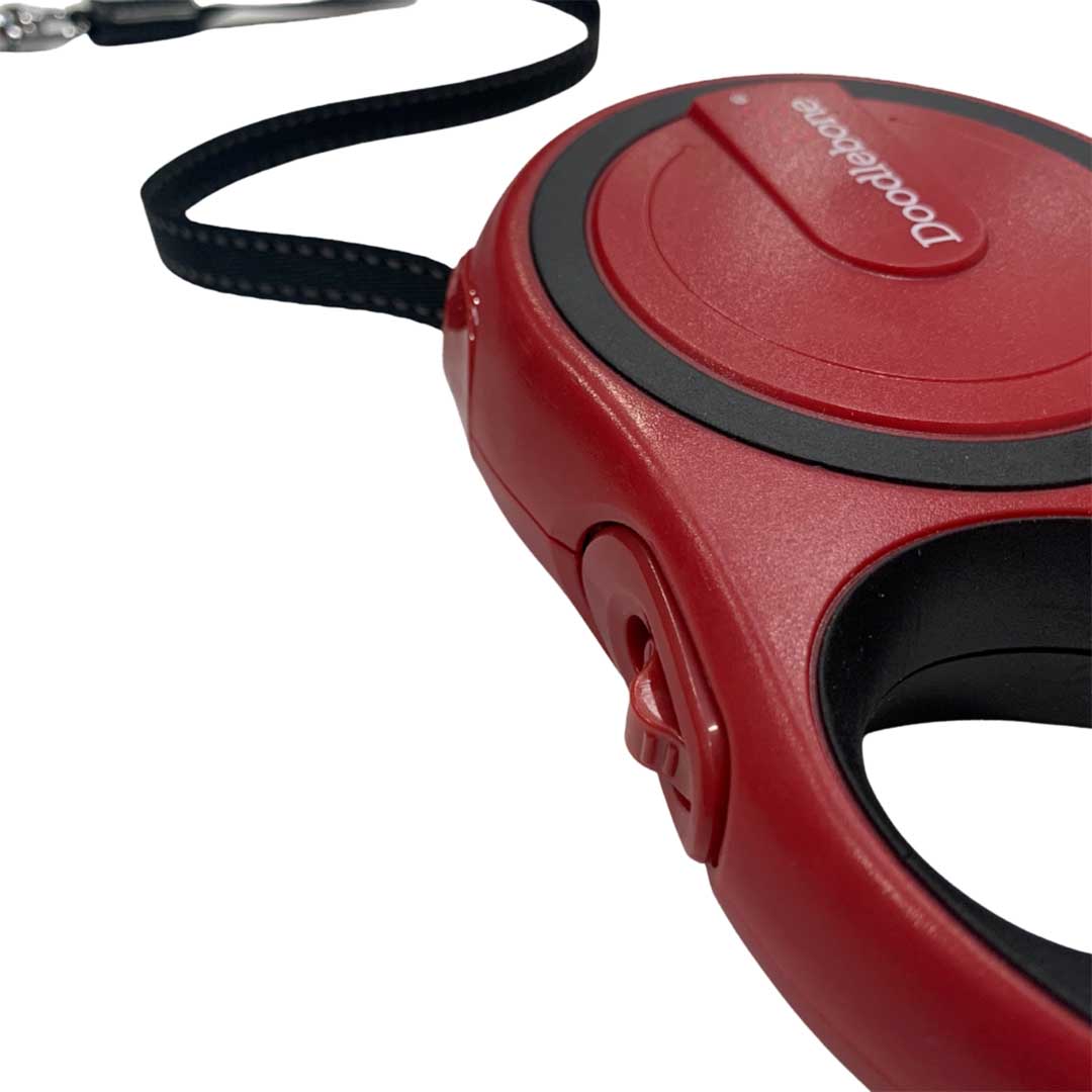 Doodlebone Retractable Lead Ruby, 5m