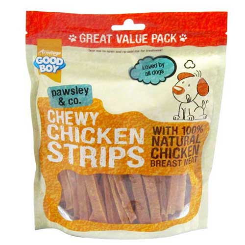 Good Boy Pawsley & Co Chicken Strips Value Pack Dog Treats 350g