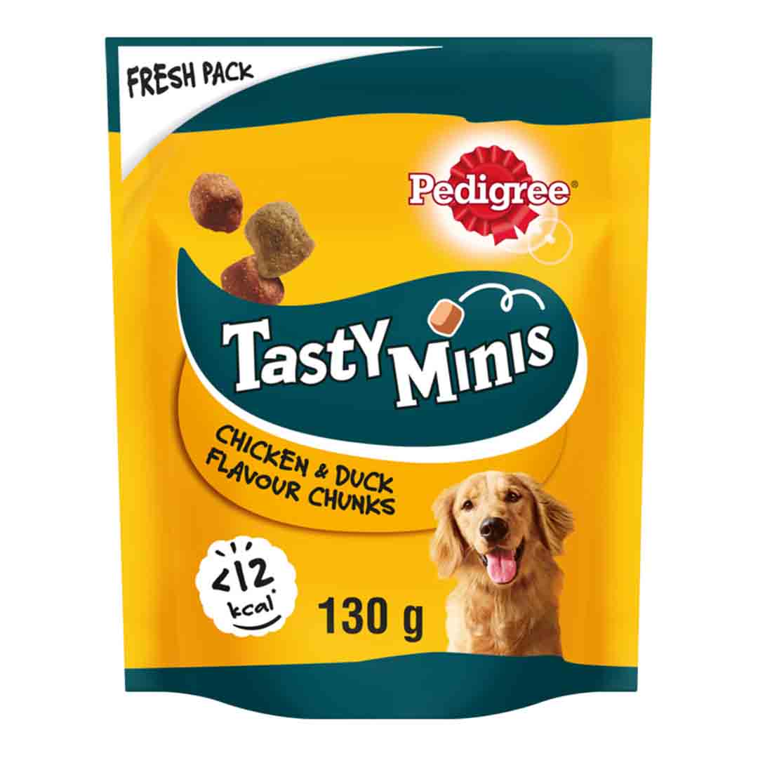 Pedigree Tasty Bites Chewy Cubes With Chicken, Dog Treats, 130g