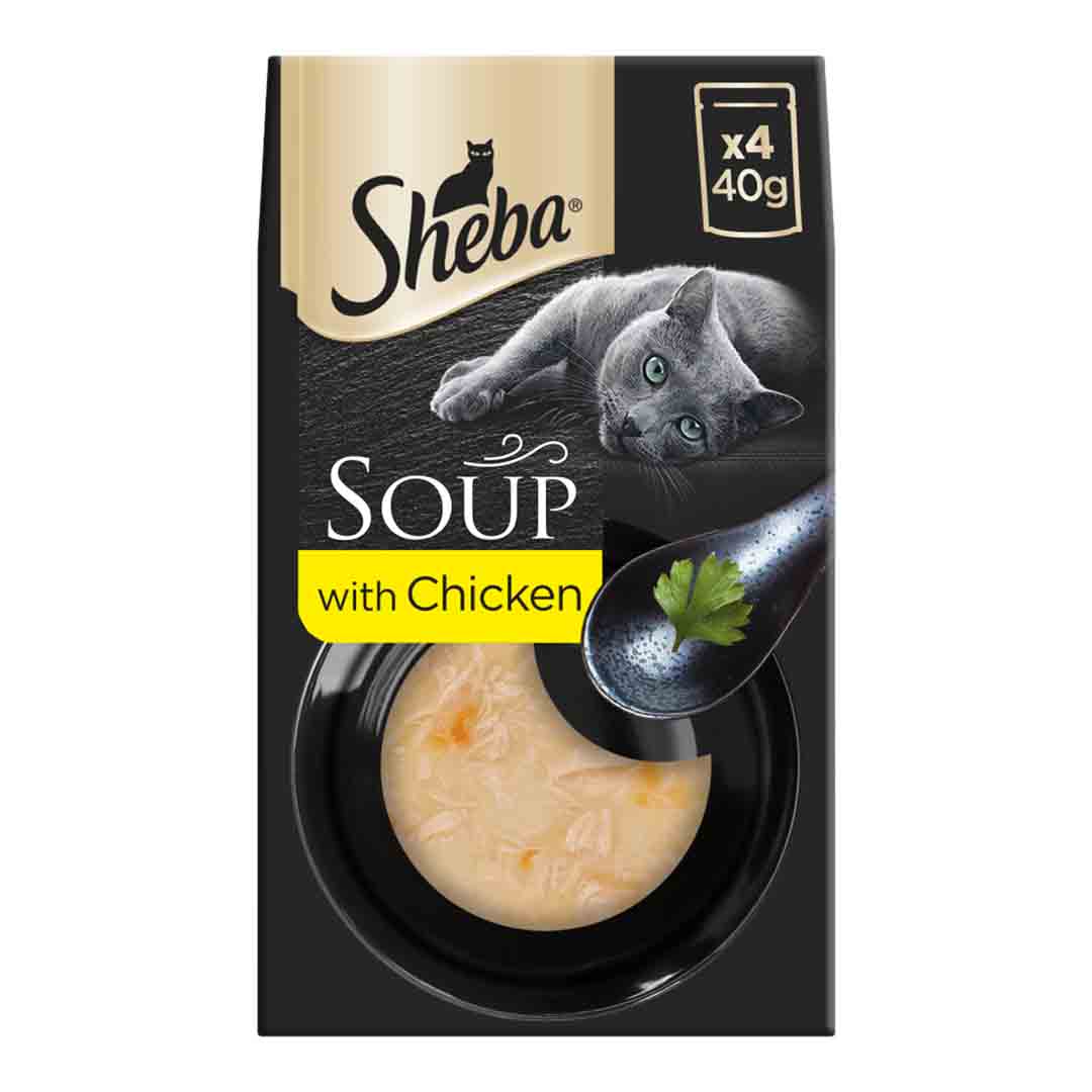 Sheba Classics Soup Chicken Fillets, 4x40g