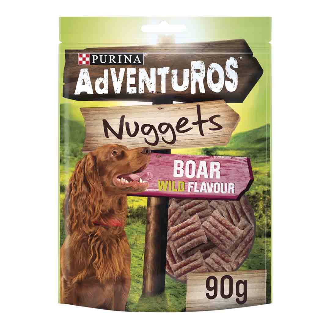 Adventuros Nuggets Wild Boar Dog Treats 90g