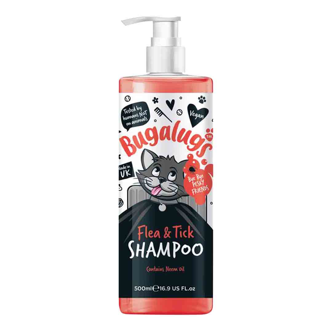 Bugalugs Cat Flea & Tick Shampoo 500ml