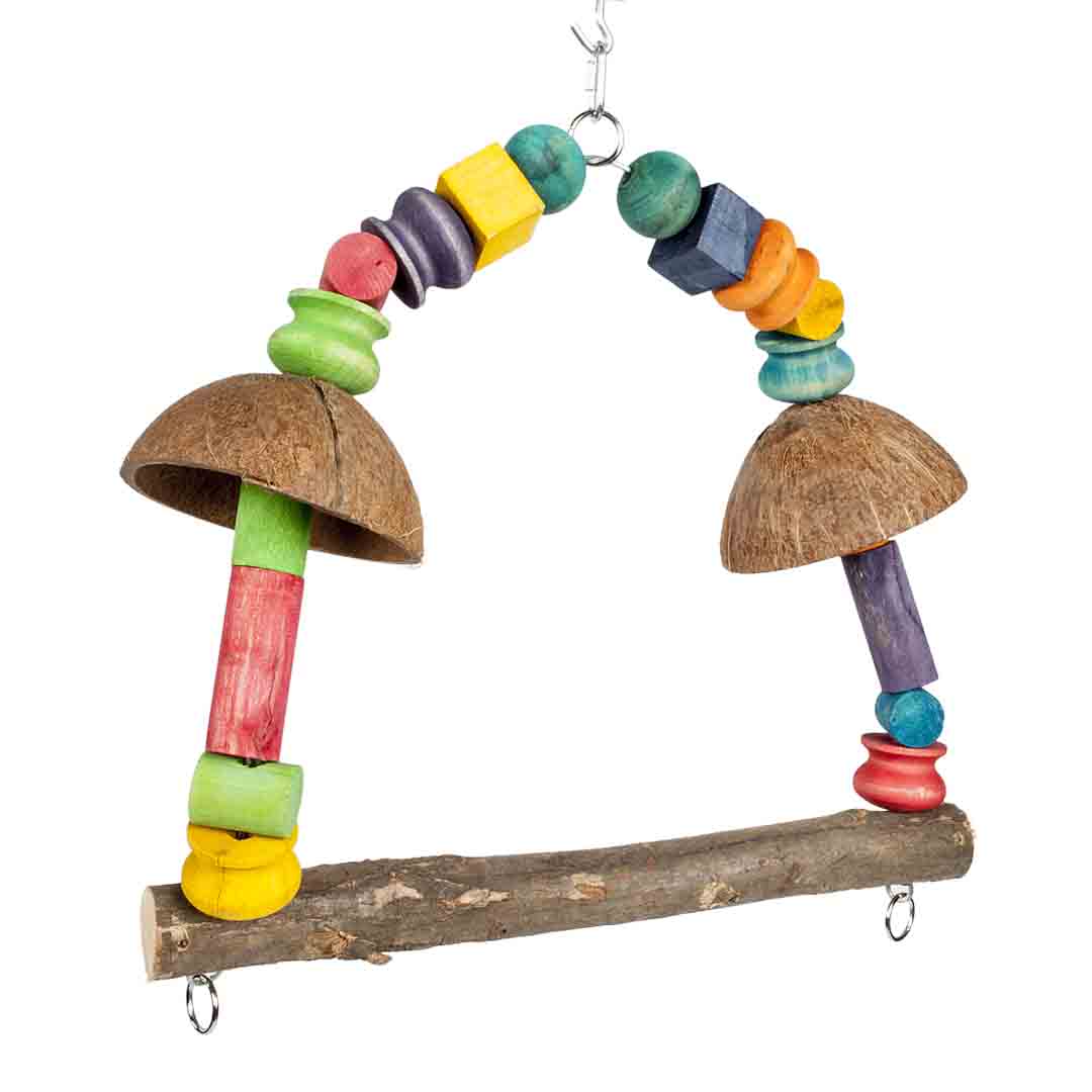 Adventure Bound Bird Coconut Rainbow Swing