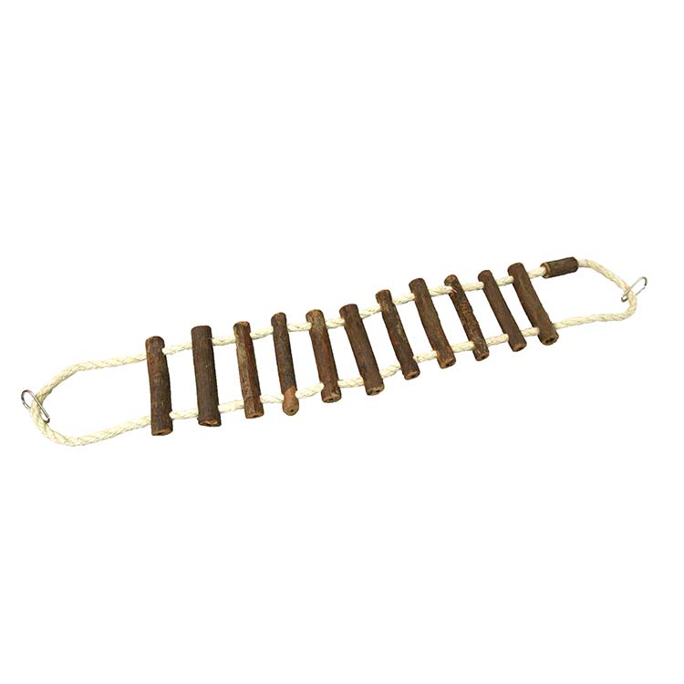 Natural Rope And Log Bird Bridge Large