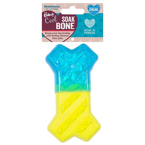 Rosewood Chillax Soak Bone Dog Toy