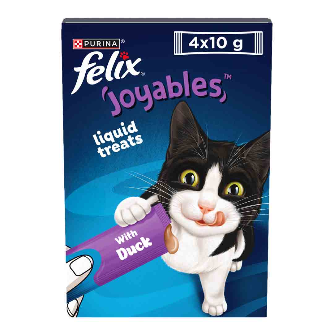 FELIX Joyables Duck Liquid Cat Treats 4x10g