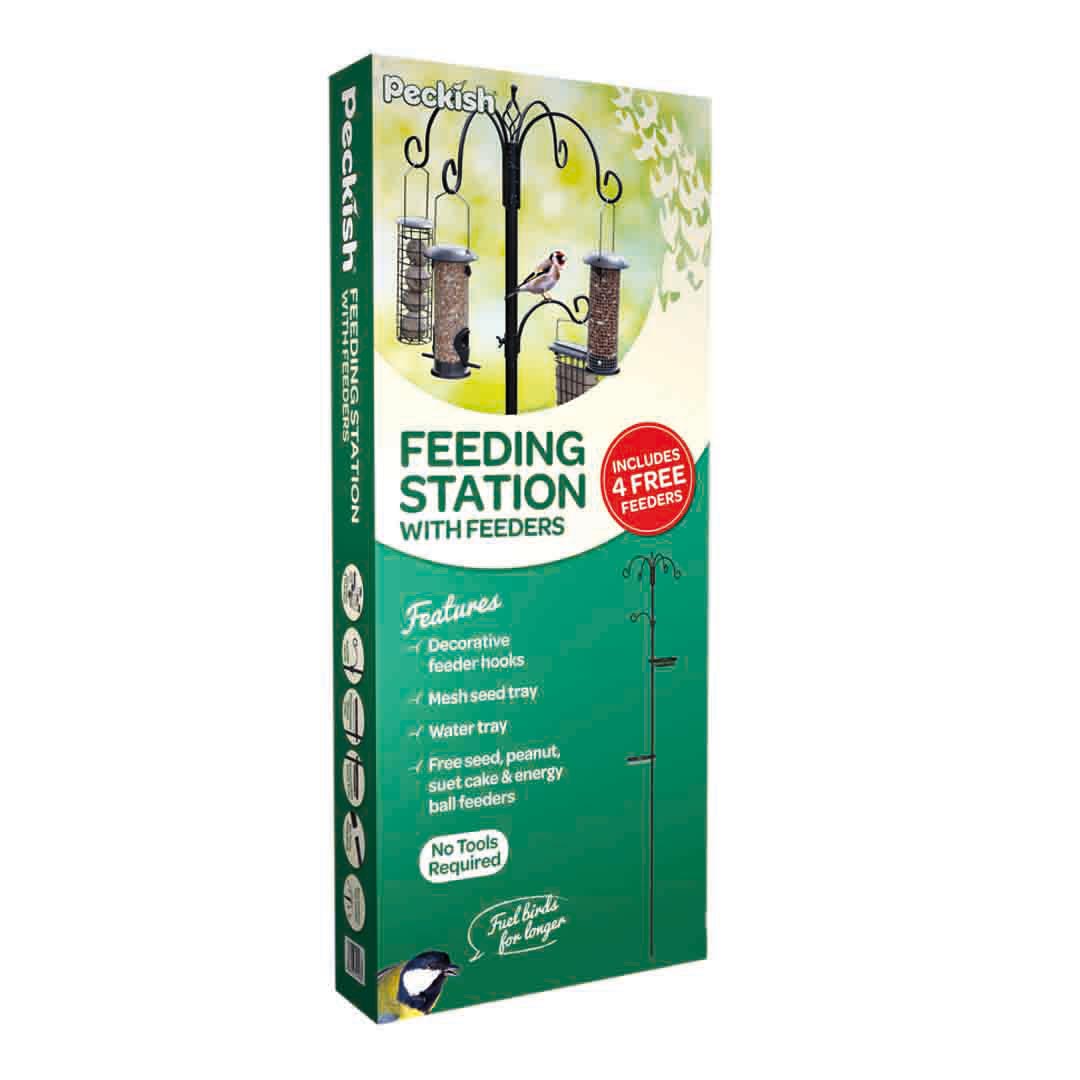 Peckish Bird Feeding Station with Feeders