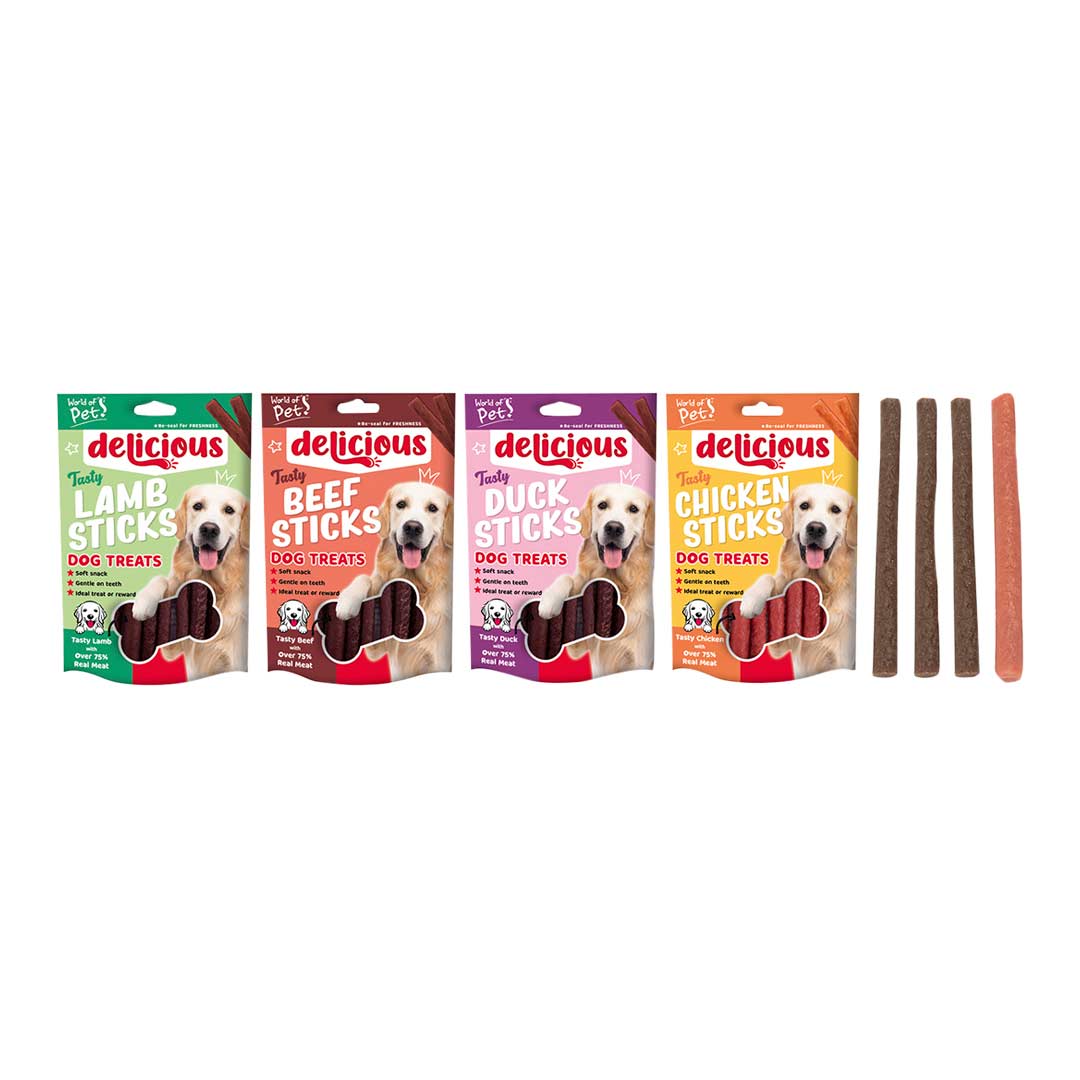 Delicious Meaty Sticks Dog Treats 7 Pack