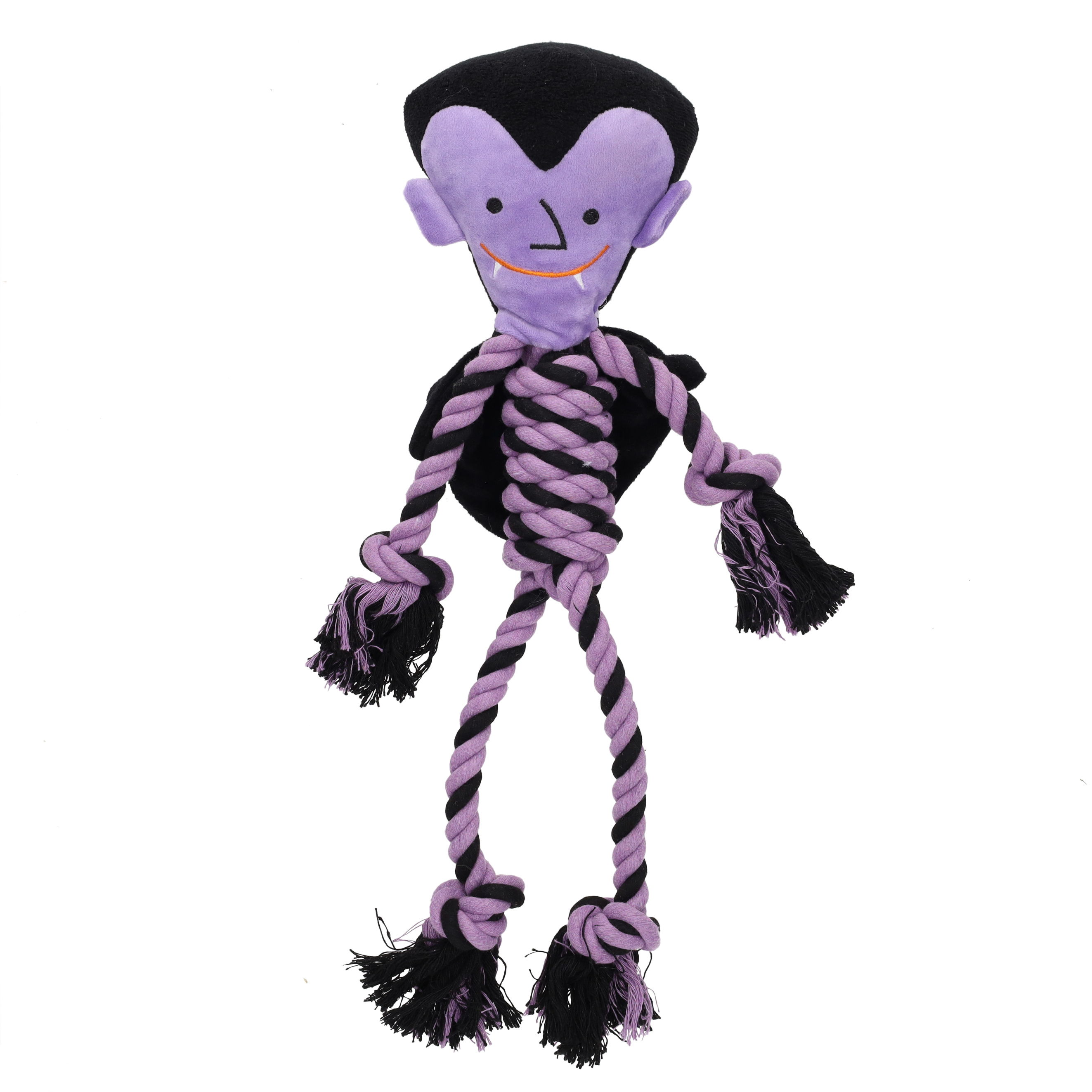 Pet Living Plush Monster Head Rope Body Dog Toy