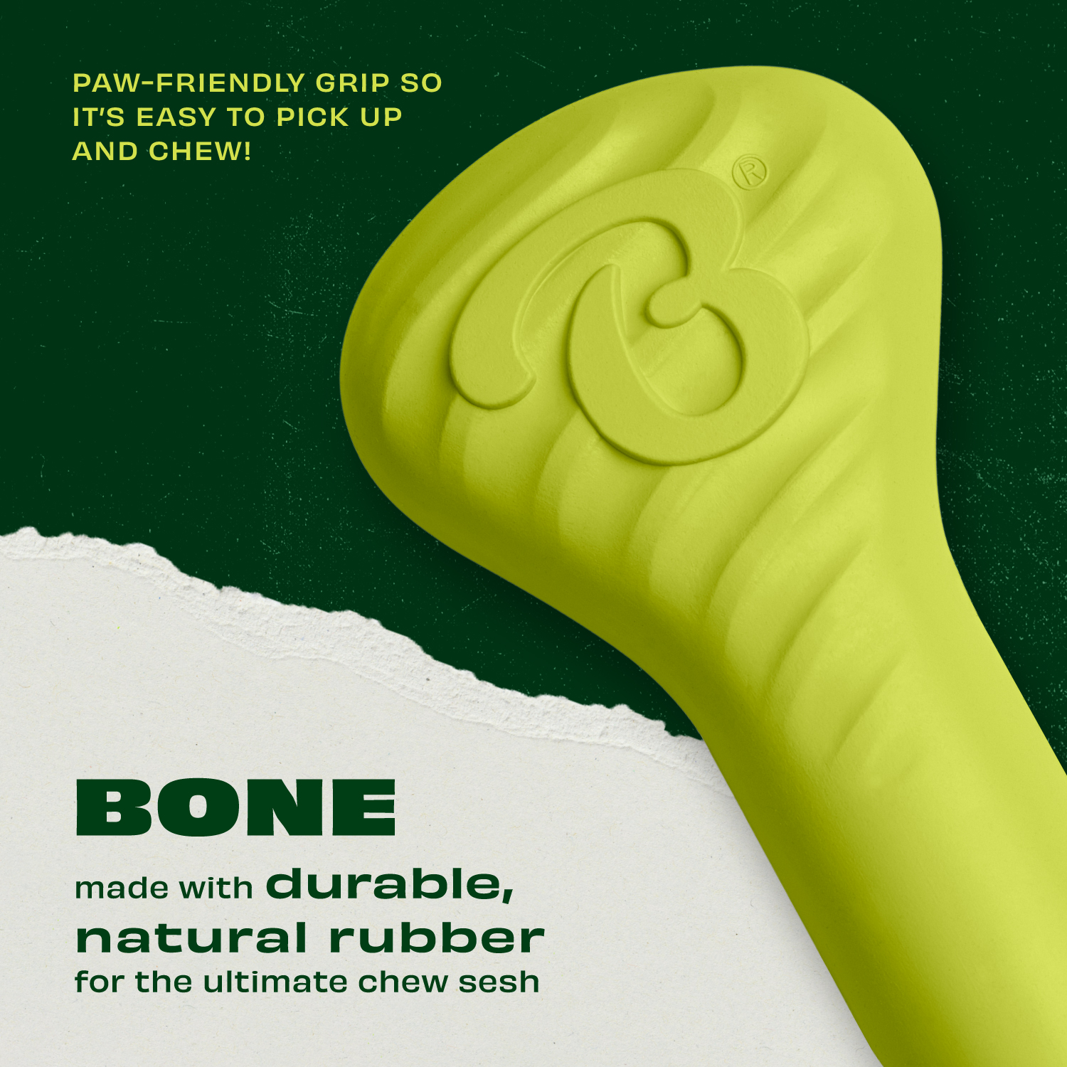 Benebone Rubber Bone Dog Toy