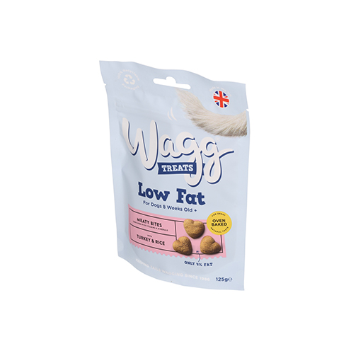 Wagg Low Fat Treats with Turkey & Rice, Dog Treats, 125g