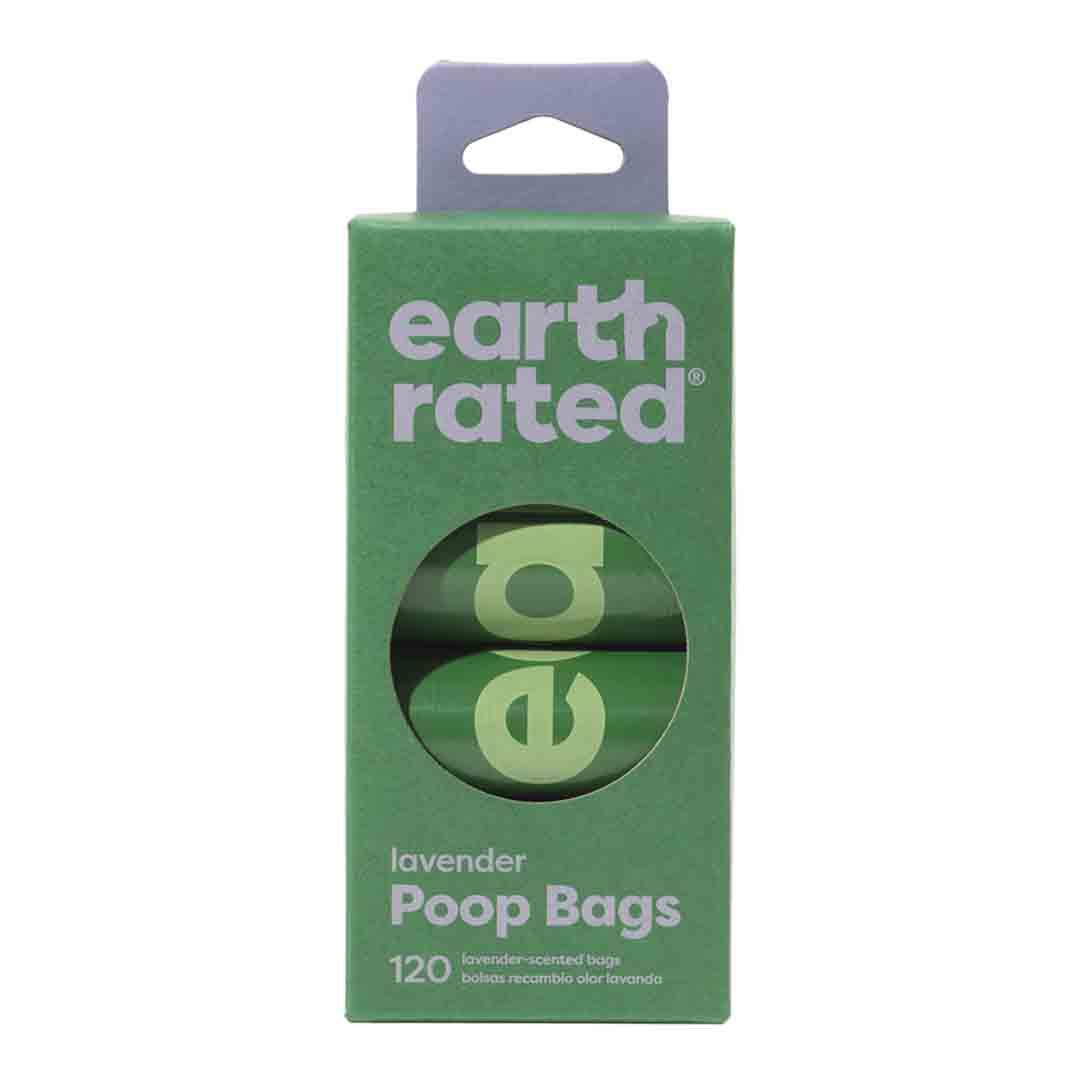 Earth Rated Scented Dog Poop Bags Refill Rolls, 120 bags