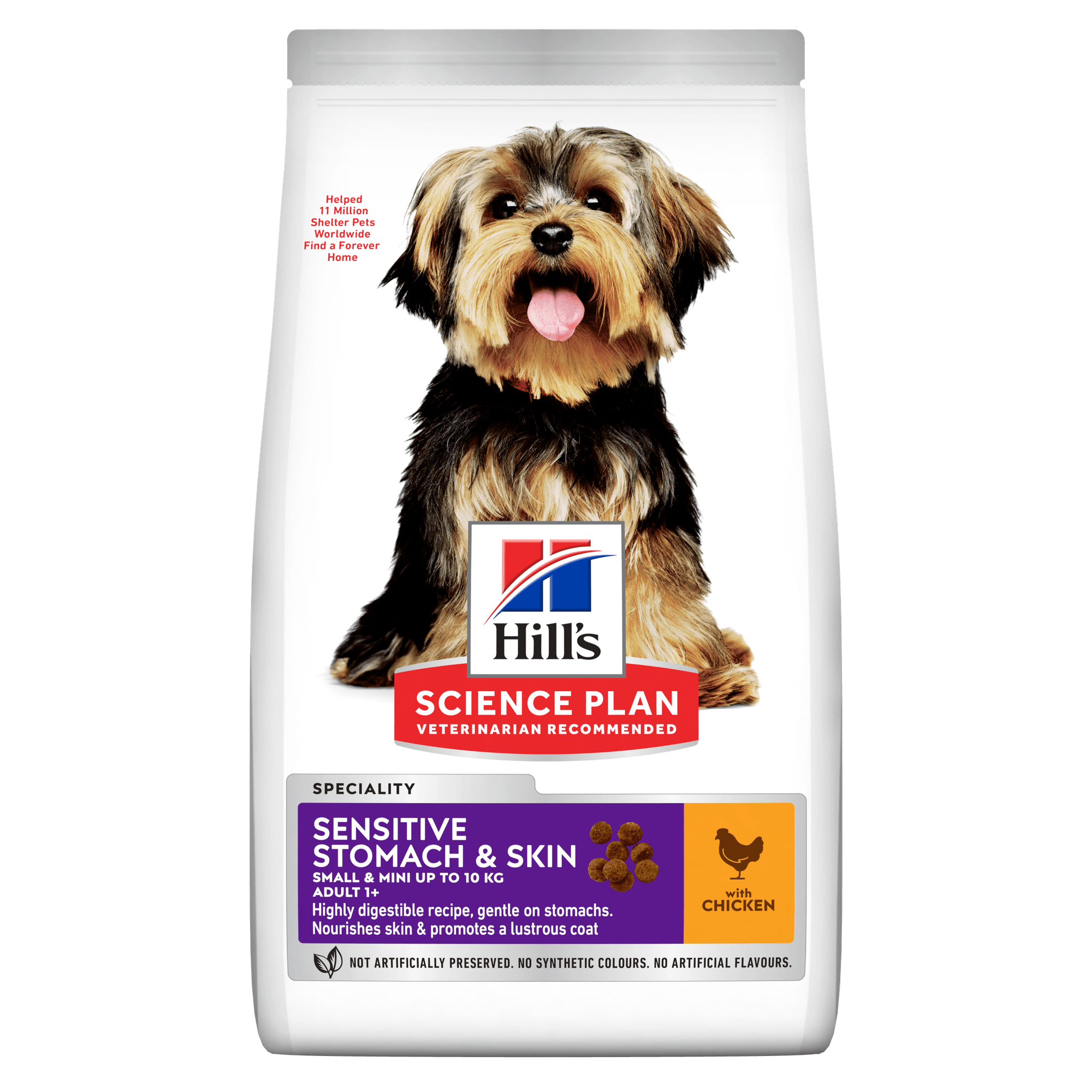 Hill'S Science Plan Adult Sensitive Stomach & Skin Small & Mini Dry Dog Food Chicken Flavour 3kg