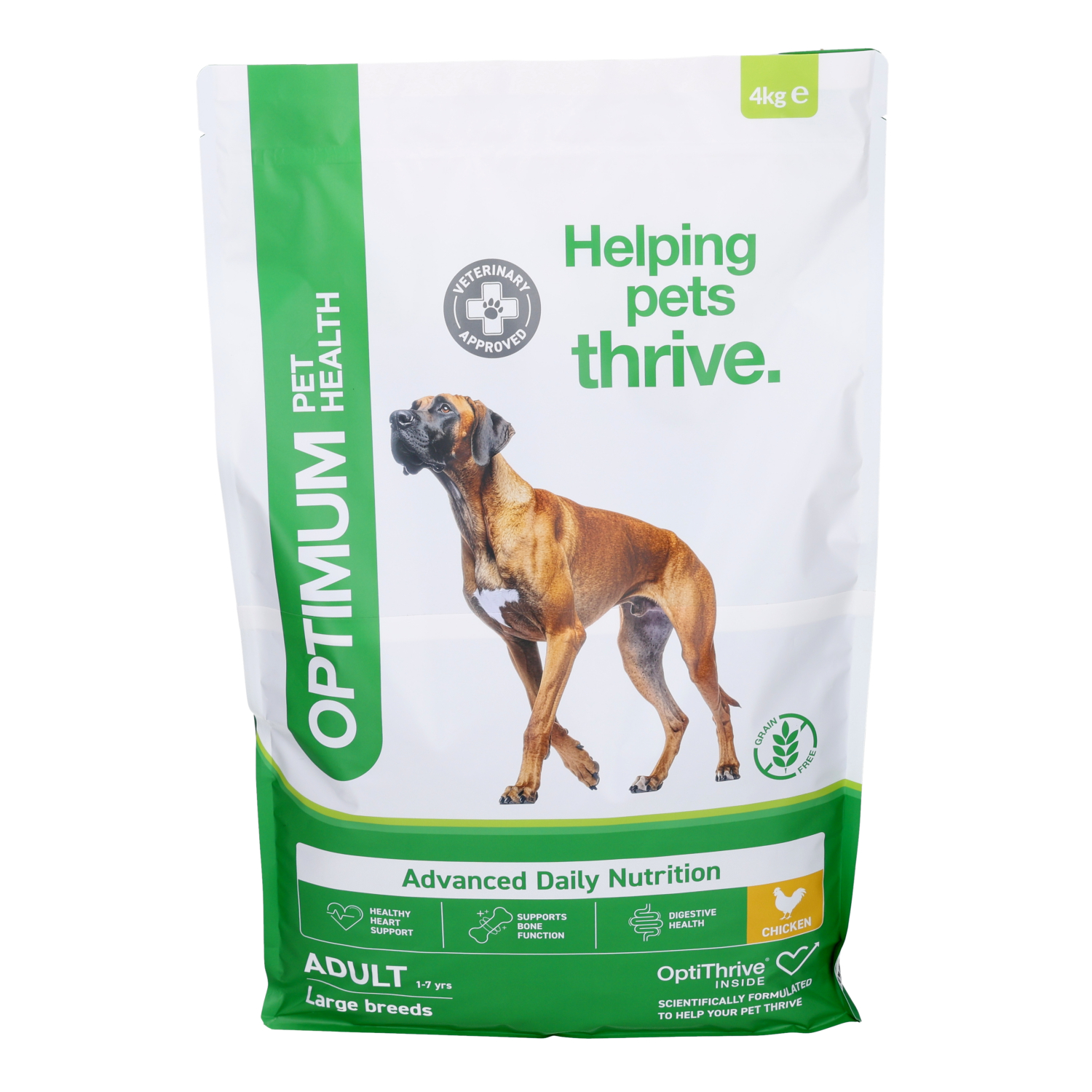 Optimum Pet Health Large Breed Adult Dry Dog Food, 4kg