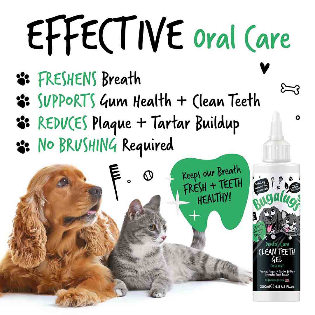 Bugalugs Dog & Cat Dental Gel 200ml