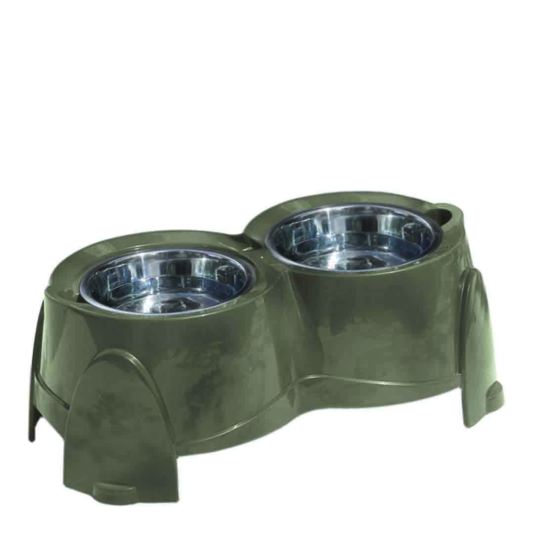 Savic Ergo Dog Feeder Warm Grey 18cm